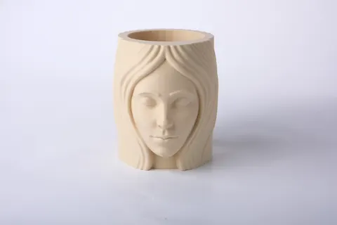Face Muse Holder — 3D printed figural vase