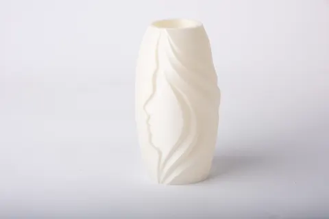 Face Profile Cutout Vase — 3D printed figural vase