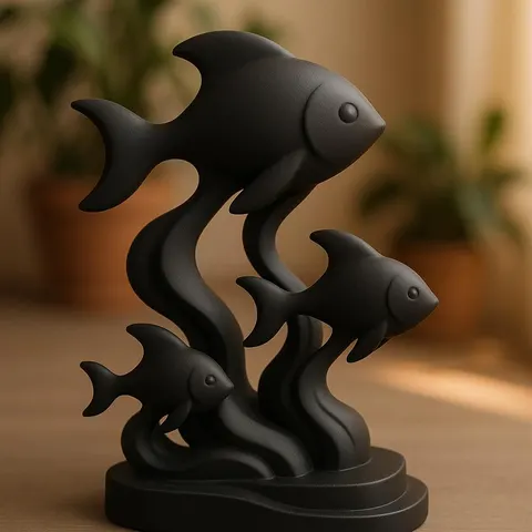 Fish Statue — 3D printed animal figurine