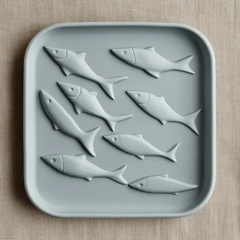 Fish Tray 3 — 3D printed animal tray