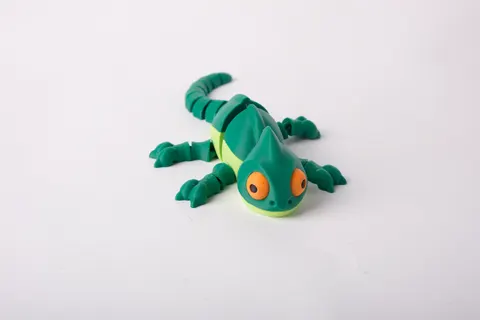 Flexi Chameleon Toy — 3D printed fidget toy
