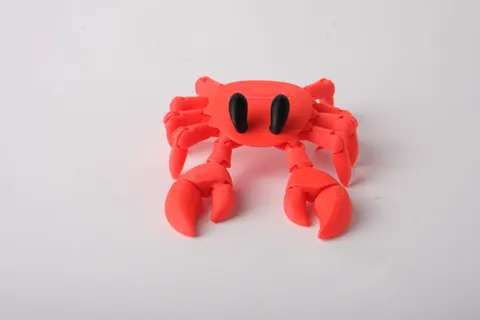 Flexi Crab Toy — 3D printed flexi sea creature