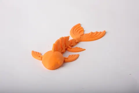 Flexi Goldfish Skeleton Toy — 3D printed flexi sea creature