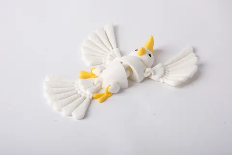 Flexi Parrot Toy — 3D printed flexi animal