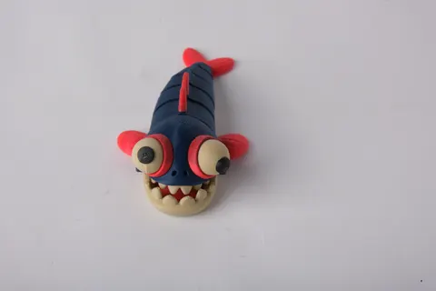 Flexi Piranha Toy — 3D printed flexi sea creature