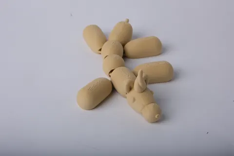 Flexi Unicorn Balloon Animal — 3D printed fidget toy