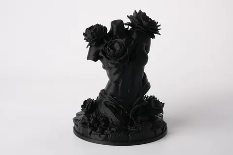Floral Rebirth — 3D printed bust sculpture