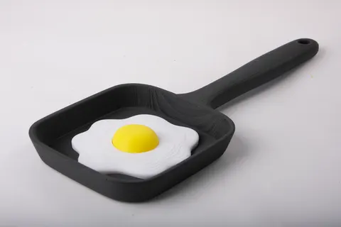 Fried Egg Credit Card Payment Wand — 3D printed desk organizer