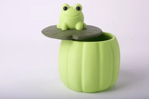 Frog Lily Trinket Box — 3D printed animal tray