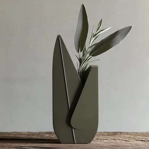 Geom Feather — 3D printed wall decor piece