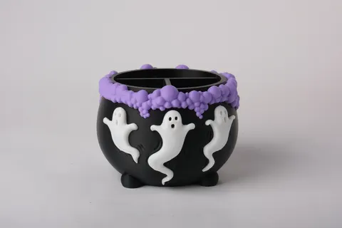 Ghost Cauldron Organizer — 3D printed desk organizer