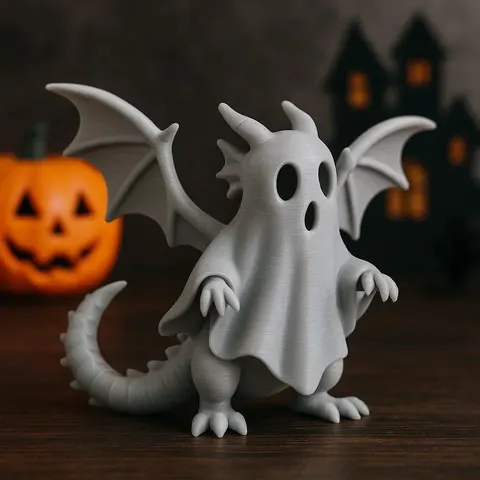 Ghost Dragon — 3D printed flexi dragon