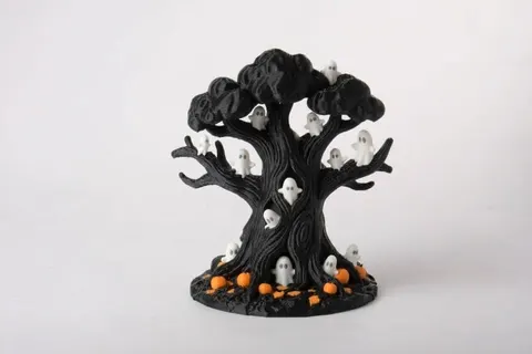 Ghost Tree Halloween Decor — 3D printed gothic figurine