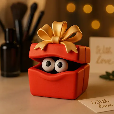 Gift With Eyes — 3D printed face sculpture