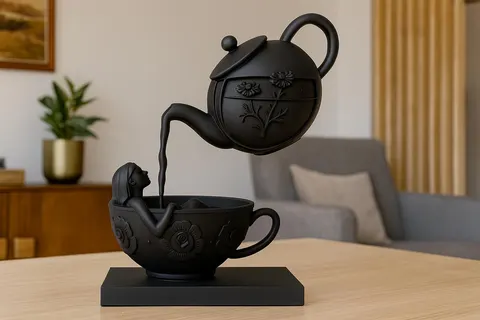 Girl In Mug — 3D printed figural vase