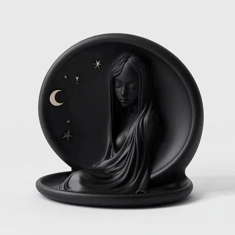 Girl In Night — 3D printed bust sculpture