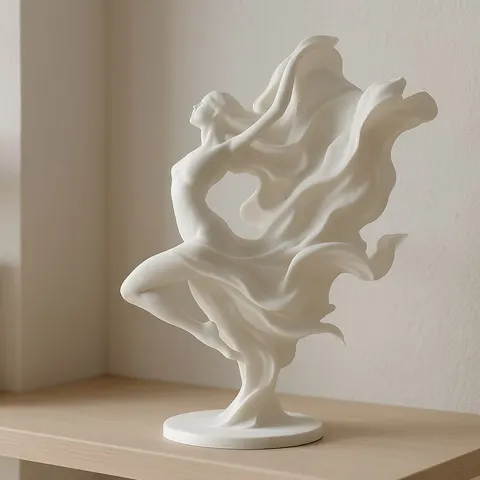 Girl In Robe In Flight — 3D printed bust sculpture