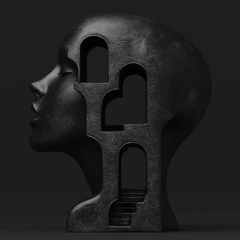 Girl With Arches — 3D printed bust sculpture