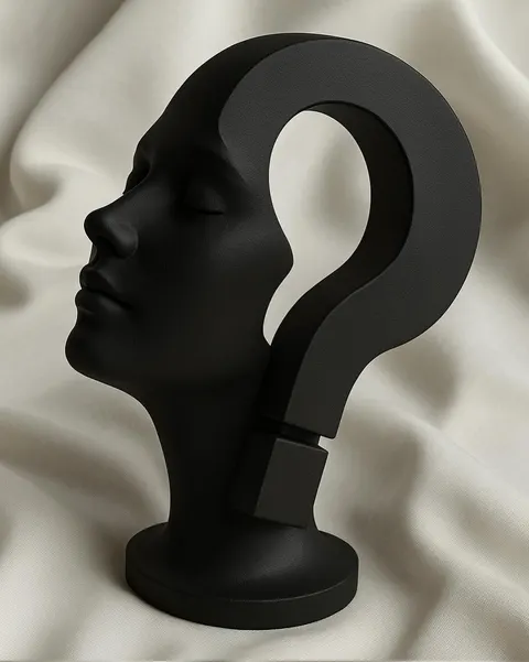 Girl With Question — 3D printed bust sculpture