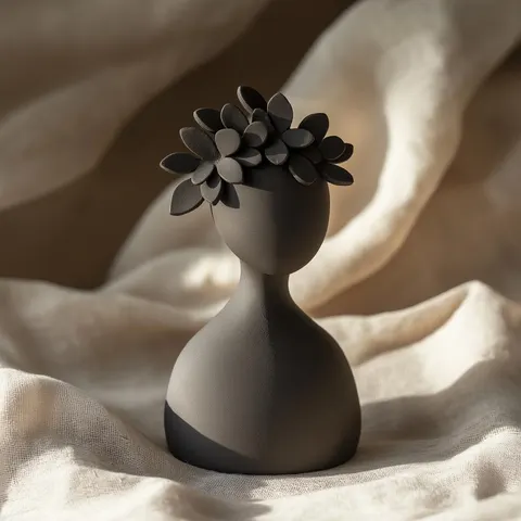 Girl With Wreath — 3D printed bust sculpture