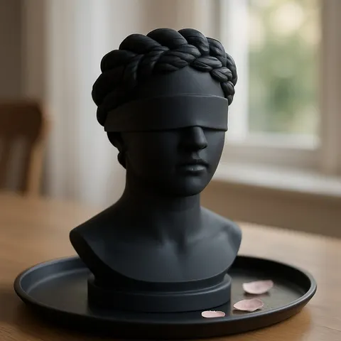 Girl Without Eyes — 3D printed gothic figurine