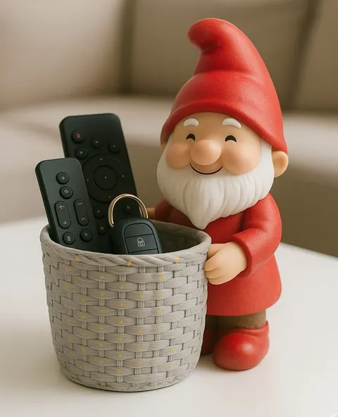 Gnome With Basket — 3D printed bust sculpture
