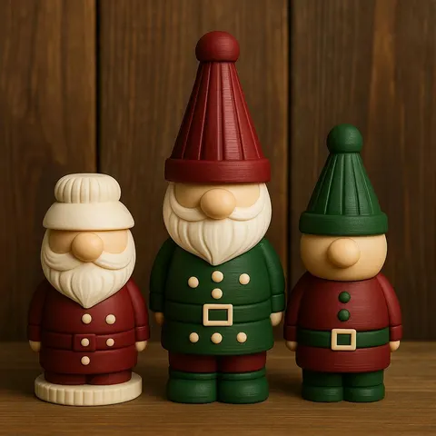 Gnomes Christmas — 3D printed bust sculpture