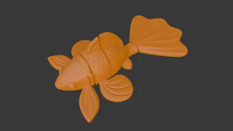 Goldfish — 3D printed animal figurine