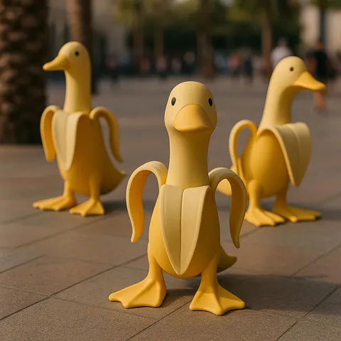 Goose Banana — 3D printed decor piece