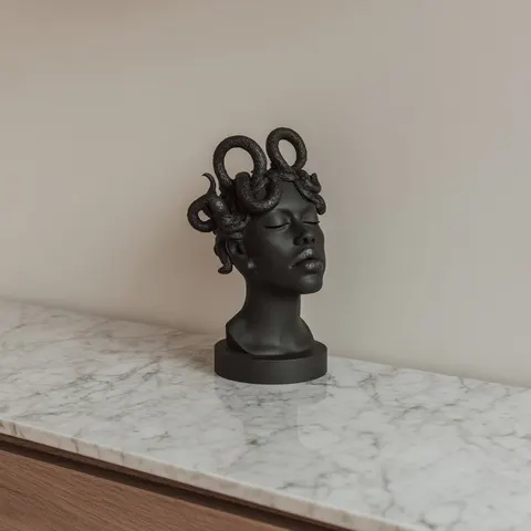 Gorgon Medusa — 3D printed face sculpture