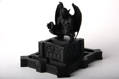 Gothic Gargoyle Phone Stand — 3D printed desk organizer