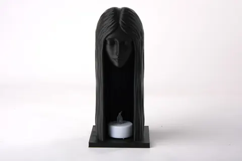 Gothic Lady LED Candle Holder — 3D printed lamp