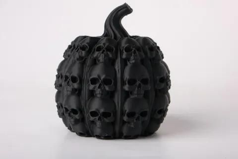Gothic Skull Pumpkin — 3D printed gothic figurine