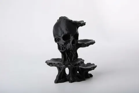 Gothic Skull Tree — 3D printed desk organizer