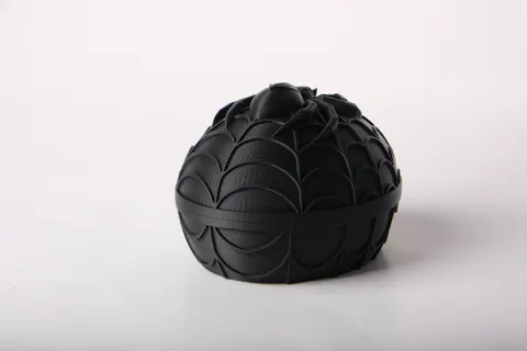 Gothic Spider Egg Jewelry Box with Web Design — 3D printed gothic figurine