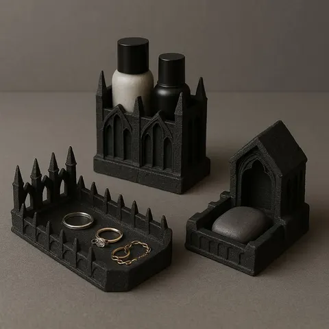 Gotika — 3D printed desk organizer