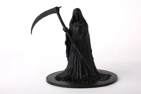 Grim Reaper Bust with Scythe — 3D printed gothic figurine