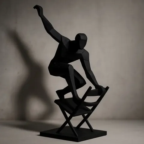 Guy On Chair — 3D printed decor piece