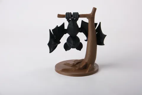 Hanging Bat Tree Flexi Toy — 3D printed flexi animal