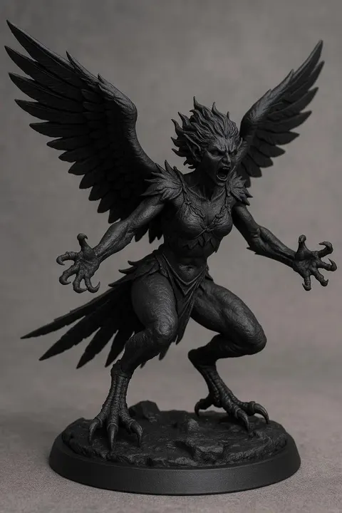 Harpy In Anger — 3D printed flexi animal