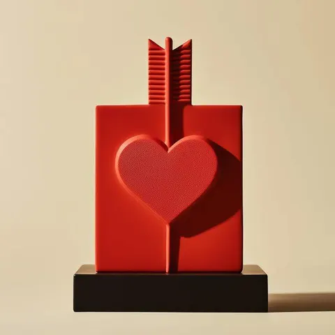 Heart Arrow — 3D printed jewelry piece