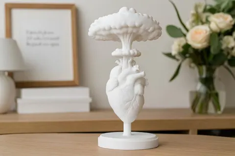 Heart Explosion — 3D printed gothic figurine