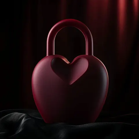 Heart Lock — 3D printed jewelry piece