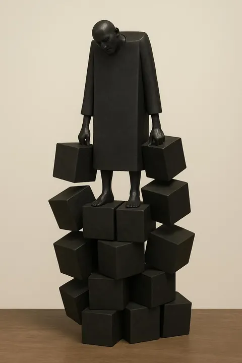 Heavy Burden — 3D printed decor piece