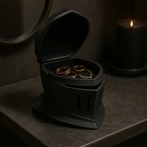 Helmet Casket — 3D printed desk organizer