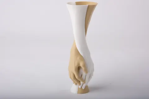 Holding Hands Vase — 3D printed figural vase