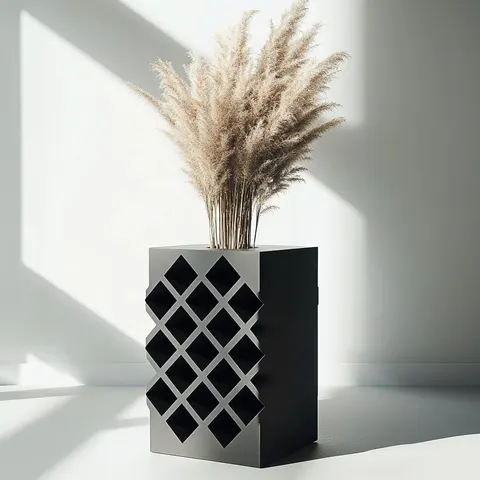 Holes Are Square — 3D printed geometric vase