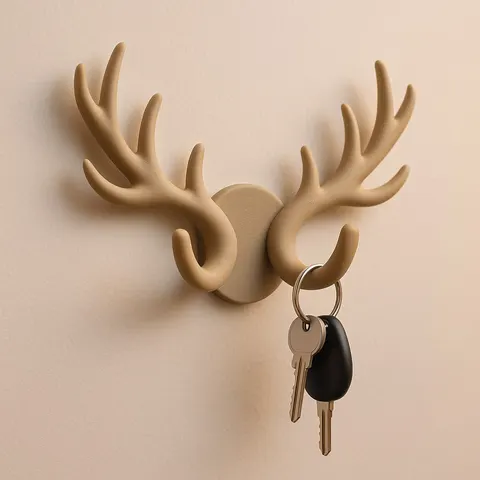 Horns — 3D printed wall decor piece