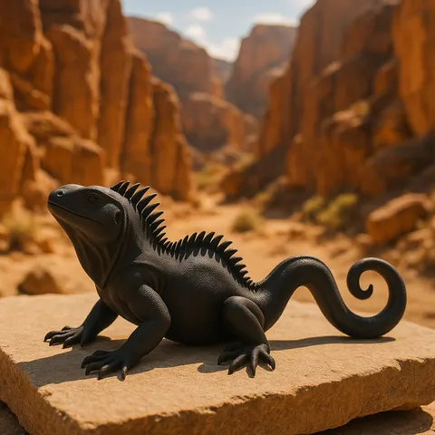 Iguana Is Crawling — 3D printed flexi reptile