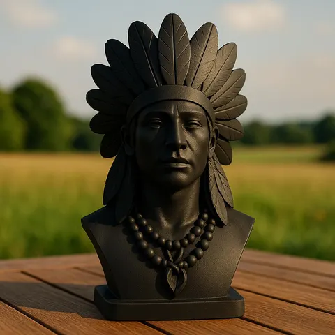 Indian Bust — 3D printed bust sculpture